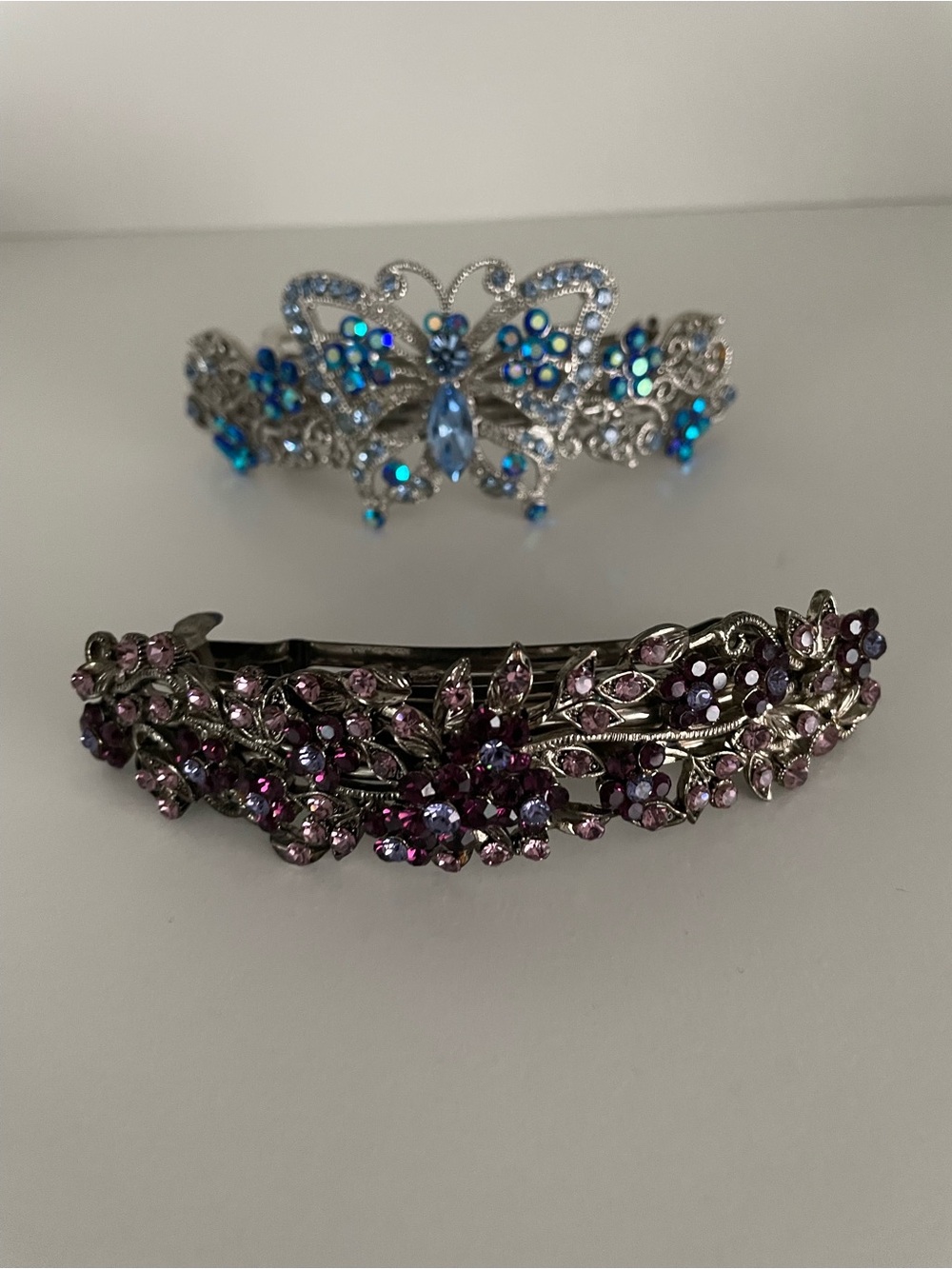 Vintage-Inspired Crystal Hair Barrette’s